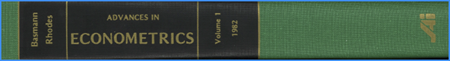 Advances in Econometrics Volume 1 : A Research Annual